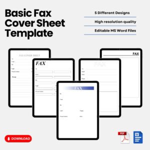 Basic Fax Cover Sheet