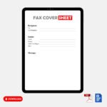 Business Fax Cover Sheet Template Business Fax Cover Sheet Template