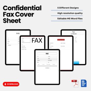 Confidential Fax Cover Sheet