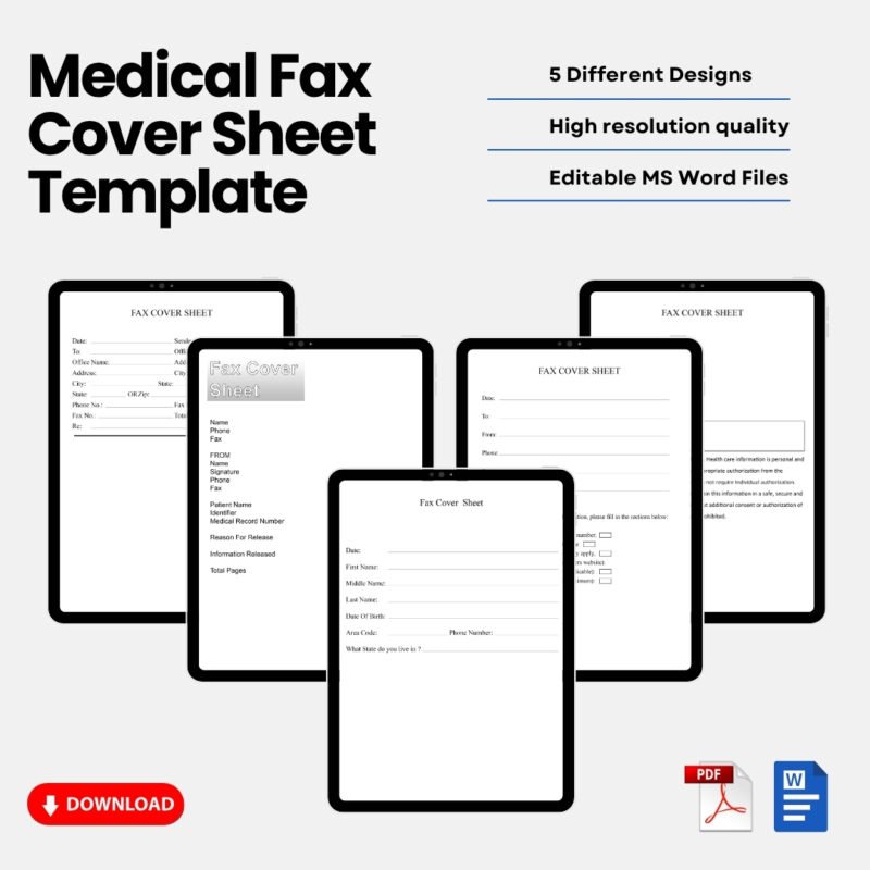 Medical Fax Cover Sheet