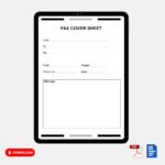 Personal Fax Cover Letter