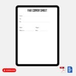 Printable UPS Fax Cover Sheet Template
