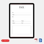 Professional Fax Cover Letter Template