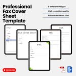 Professional Fax Cover Sheet