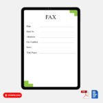Professional Fax Cover Sheet PDF
