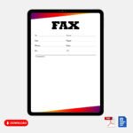 Standard Fax Cover Sheet Template
