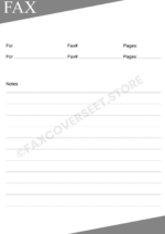 Personal Fax Cover Sheets